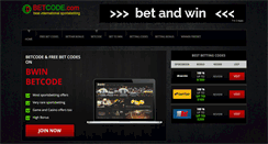Desktop Screenshot of betcode.com